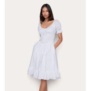 Danielle Guizio Luciana Poplin Midi Dress